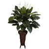 Nearly Natural Spathiphyllum with Stand Silk Plant - 2 of 2