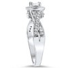 Pompeii3 3/4ct Princess Cut Vintage Diamond Engagement Ring 14K White Gold - 3 of 4