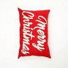 Sapphtopaz Holiday Decorative Pillows, Christmas Accent Pillow with Embroidery Work, Festive Decorative Pillows for Bed, Sofa - 4 of 4