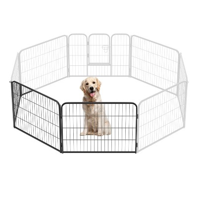 FDW Dog Playpen Pet Dog Fence 2-32 Panels  24/32/40"H Metal Dog Pen Outdoor Exercise Pen with Doors for Large/Medium /Small Dogs for RV,Camping,Yard
