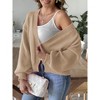 Women's Bell Sleeve Cardigan Long Sleeve Open Front Knit Sweater - 3 of 4