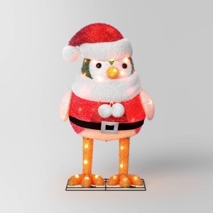 Incandescent Tinsel Santa Bird Christmas Novelty Sculpture Light with Clear Color Light Bulb - Wondershop™ - 1 of 3