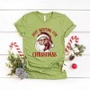 Simply Sage Market Women's Just Waiting For Christmas Santa Short Sleeve Graphic Tee - 3 of 4
