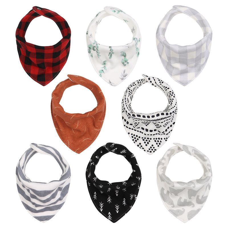 The Peanutshell Bandana Cotton Baby Drool Bibs for Boys and Girls, 1 of 8