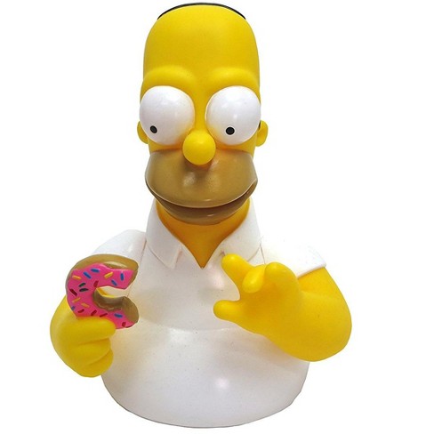 new pottery doughnut money box bank great for simpsons fans quality little gift 