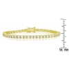 4mm Tennis Bracelet with Cubic Zirconia Stones, featuring a sleek and elegant design that highlights the sparkling brilliance of each stone. - 3 of 4