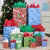 Joyfy 24 Pcs Christmas Present Bags, Christmas Goody Bags with Handle for Xmas Holiday Gifts Wrapping Party Favors - 2 of 4