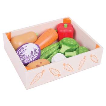 Bigjigs Toys Veg Crate Wooden Role Play Toy