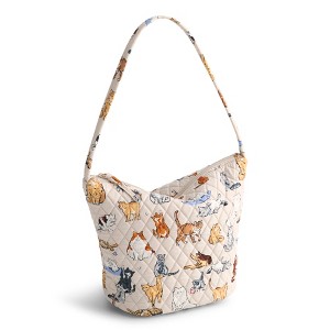 Vera Bradley Women's Outlet Cotton Slouchy Bucket Shoulder Bag - 1 of 3