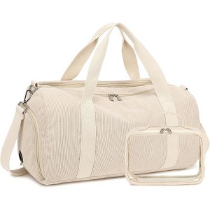 Generic Duffle Bag for Gym Sports Women Girls Workout Travel Bag Weekender with Shoe Compartment - 1 of 4