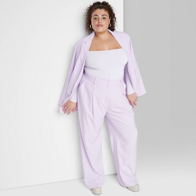 Women's High-Rise Wide Leg Trousers - Wild Fable™