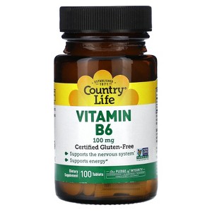 Country Life Vitamin B6, 100 mg, 100 Tablets - 1 of 4