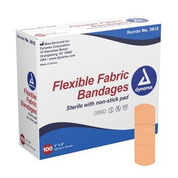 Dynarex Tan Fabric Adhesive Bandage Sterile 1 x 3"