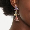 SUGARFIX by BaubleBar Dressed To Distress Earrings - Purple/Black/Pink - 3 of 3