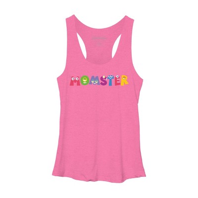 Women's Design By Humans Cute Momster Cartoon Monster By averilshop Racerback Tank Top