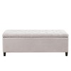 NicBex 19.25 Inch Storage Ottoman Bench with Tufted Top Soft Close Lid for Bedroom,Entryway and Living Room - 4 of 4