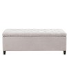 NicBex 19.25 Inch Storage Ottoman Bench with Tufted Top Soft Close Lid for Bedroom,Entryway and Living Room - image 4 of 4