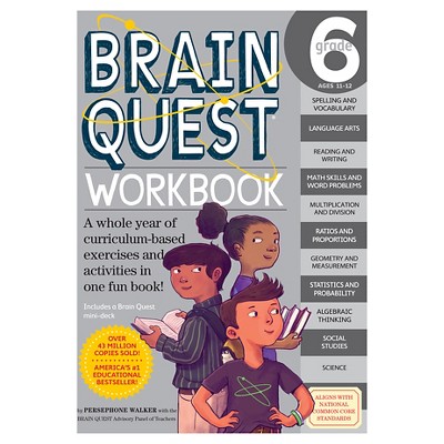 Brain Quest Workbook Grade 6 06/25/2016 - by Persephone Walker (Paperback)