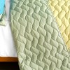 Slickblue 3 PC Handmade Full/Queen Quilt Set, Reversible Vermicelli Quilted, Horizontal Stripes, 37 Color Options - 3 of 4