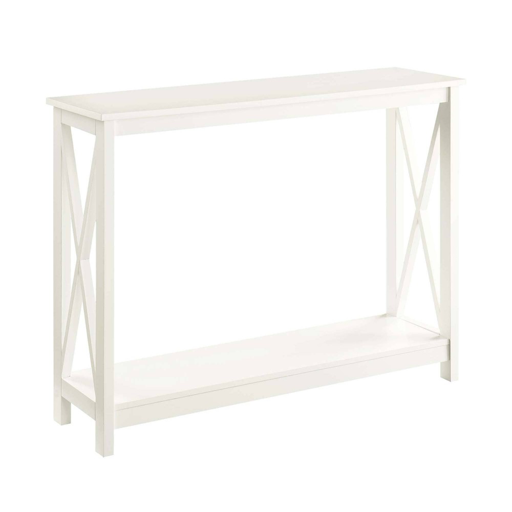 Breighton Home Oxford Console Table with Shelf in Ivory