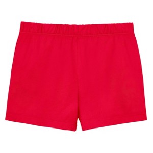 City Threads USA-Made Cotton Girls Soft UPF 50+ Jersey Pocket Shorts - 1 of 4