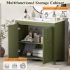 ORRD 36'' Bathroom Vanity with Ceramic Sink, Olive Green Storage Cabinet Set - 4 of 4