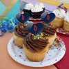 Duquesne University Primary Logo Heart Love Cupcake Picks Toppers Decoration Set of 6 - 4 of 4
