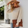 Women's Waist - Cinched Lantern Sleeve Pullover Sweater - Stylish, Comfortable, and Versatile for Fall and Winter - 2 of 4