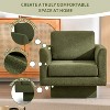 NicBex Teddy Velvet Swivel Accent Chair,Upholstered Swivel Living Room Chairs with Curved Armrest,Cozy Armchair,Accent Chairs for Living Room - 4 of 4