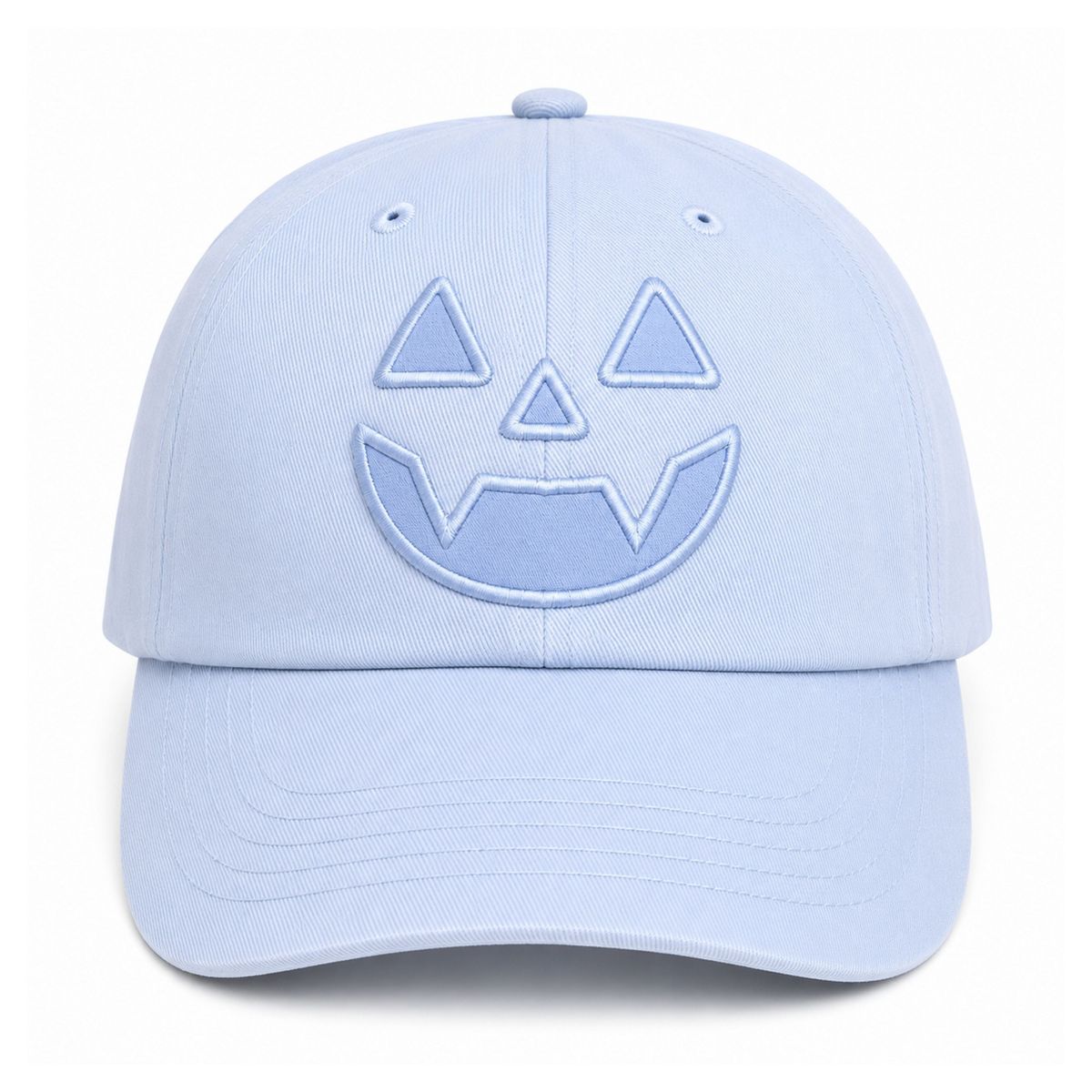 Bits & Bows Boys' Jack-O-Lantern Baseball Hat, Blue