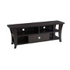 PAGED Two Drawer TV Stand Modern Entertainment Console with Aluminum Metal Bar Handles and Divided Shelf, TV Console for Living Room - 3 of 4