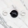 Kitsch Refillable Silicone Jars 3pc Set - Black & White Marble - 2 of 4