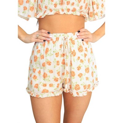 Women's Crush on You Shorts - Peach Love