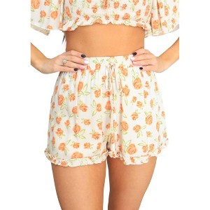 Women's Crush on You Shorts - Peach Love - 1 of 4