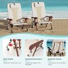 Nasitip Backpack Beach Chair, 330LB Portable Folding Chair with Storage Pouch & Cup Holder, Adjustable for Outdoor Travel - 3 of 4