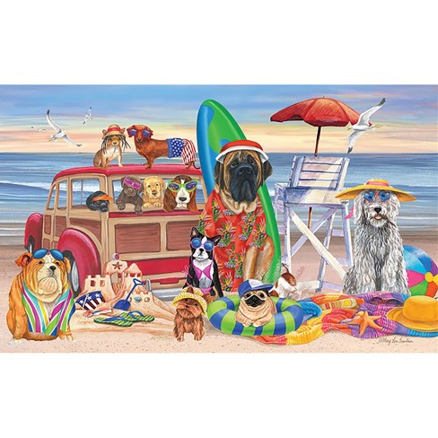 Briarwood Lane Dog Days Of Summer Doormat Indoor Outdoor Beach Scene ...