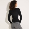 Women's Ribbed Lace Trim Square Neck Henley - Wild Fable™ - 3 of 4
