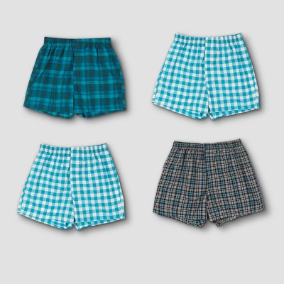 mens plaid boxer briefs