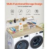 VEVOR Washer Dryer Countertop with 2Tier Shelf,54"x27"Wooden Washer and Dryer Countertop with Anti-Slip Pads,Water-Resistant Laundry Topper Cover,Wood - 3 of 4
