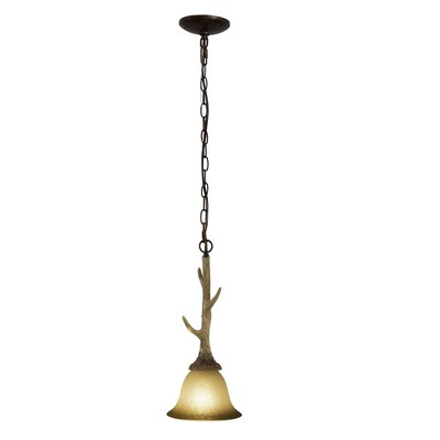 Vaxcel Lodge 1 - Light Pendant in  Noachian Stone