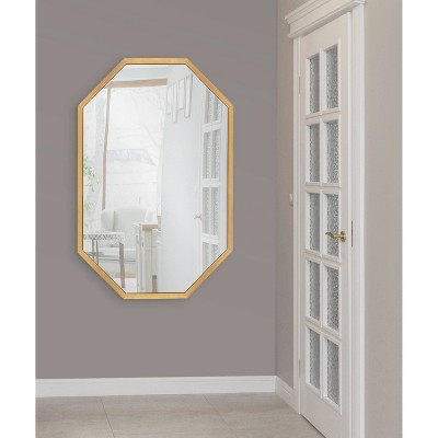 Glamorous Gold Oblong Octagon Full-Length Mirror 24x36