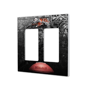 NFL AFC Historic Teams Legendary Hidden-Screw Light Switch Plate for Double Rocker - 1 of 4