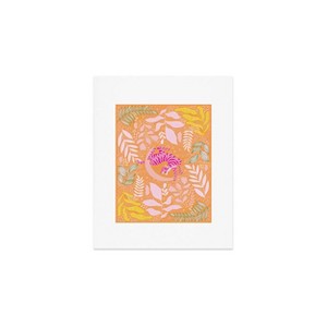 Deny Designs Thirty One Illustrations Tiger Moon in Tangerine Framed Wall Art Print - 1 of 4