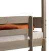 Infurnic Beds, Bunk Bed Twin Over Twin with Roof, Windows, Ladder and Safety Guardrail, Country Style Bunk Bed for Kids, Gray, 77.5"*43.5"*90.5" - 3 of 4