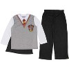 Intimo Harry Potter Boys Gryffindor Uniform w/Cape 3-Piece Pajama Set Multicolor - 2 of 4