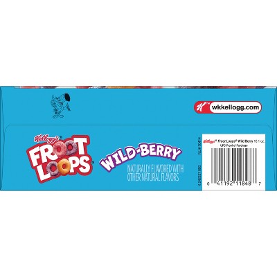 Kellogg's Froot Loops Wild Berry Family Size Breakfast Cereal - 16.1oz