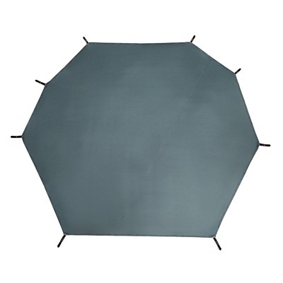 Unique Bargains Waterproof Tent Tarp 151.57"x137.80" Gray 1 Pc