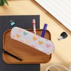 Unique Bargains Heart Print Pencil Case for Office Organizer - 2 of 4