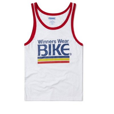 BIKE Athletic Logo Ringer Tank Top