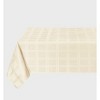 Kate Aurora Plaid & Tartan Stain Resistant & Spill-Proof Fabric Tablecloth - 6-8 Chairs, Beige - 2 of 3